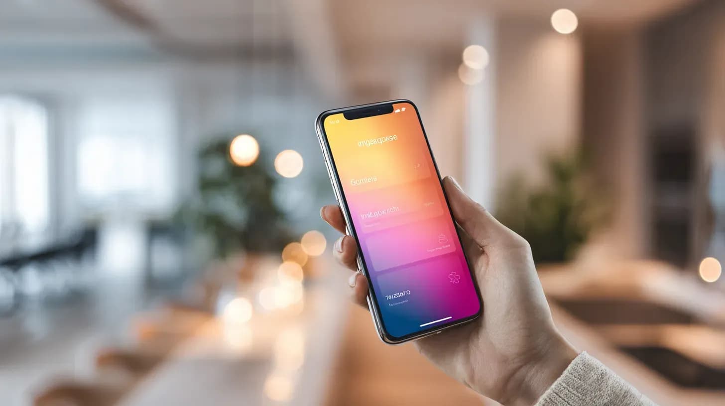 Aplikacja mobilna na smartfonie
